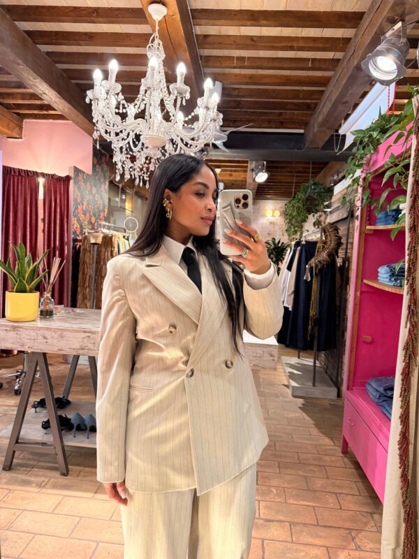 BLAZER A RIGHE DOPPIOPETTO