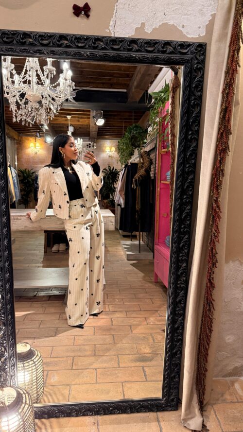 COORDINATO BLAZER CROP E PANTALONE