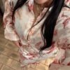 BLUSA CON STAMPA FLOREALE - immagine 2