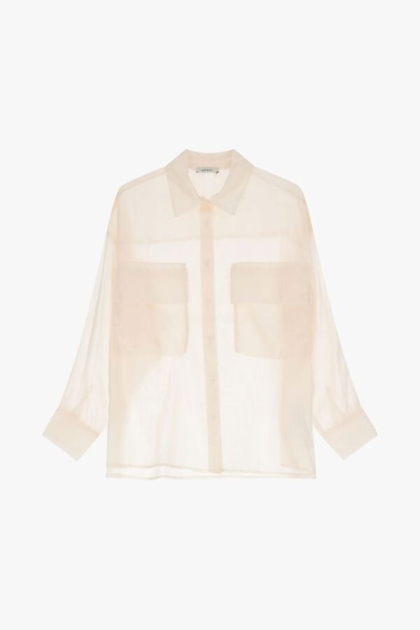 CAMICIA CON COLLETTO CLASSICO E TASCHE - immagine 3