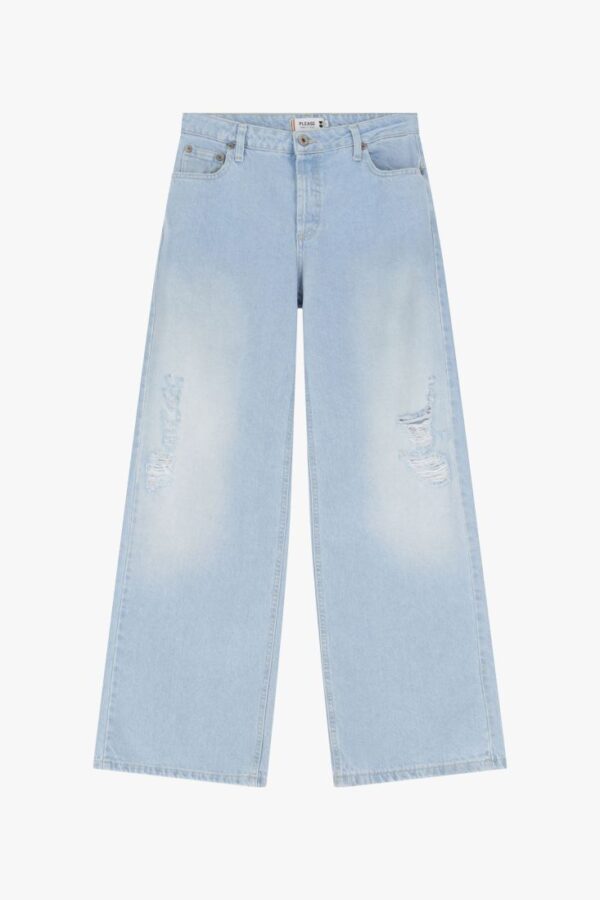JEANS BAGGY A GAMBA LARGA CON STRAPPI - immagine 4