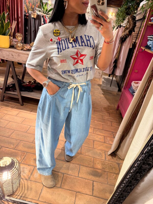 PANTALONI SIMIL DENIM - immagine 2