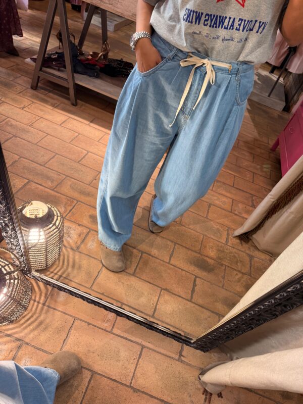 PANTALONI SIMIL DENIM - immagine 3