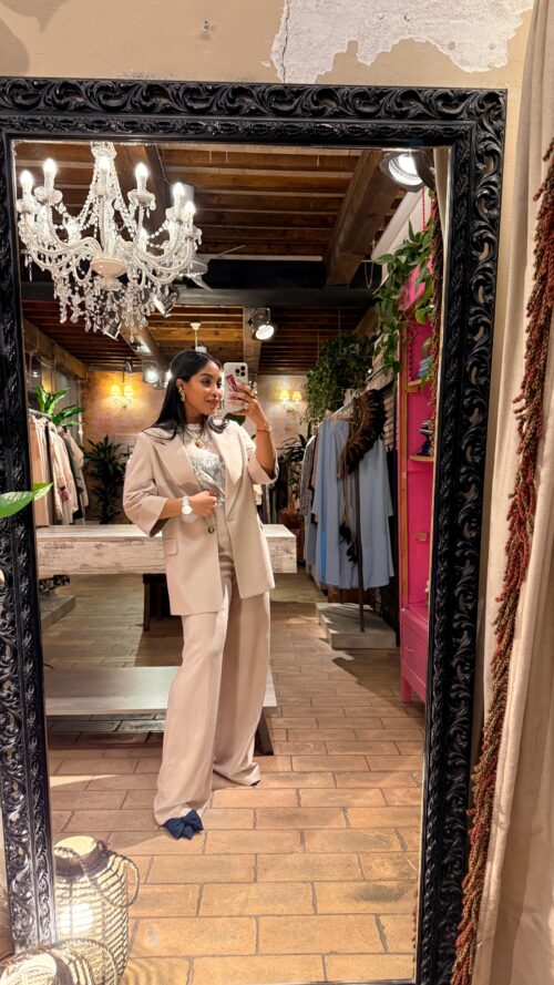 COORDINATO BLAZER MANICA CORTA E PANTALONE